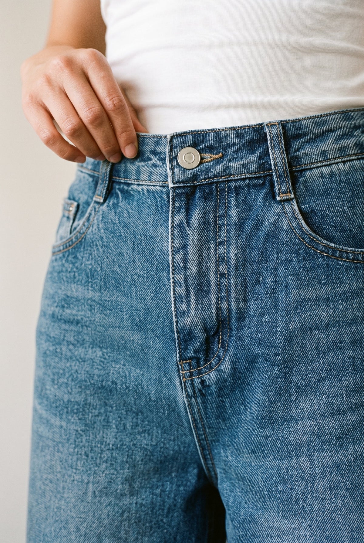 Ember  High-Rise Wide Leg Denim Culotte COCA