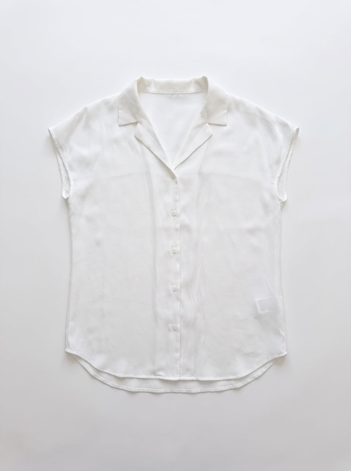 Clara Polished Short Sleeve Button-Up Blouse COCA