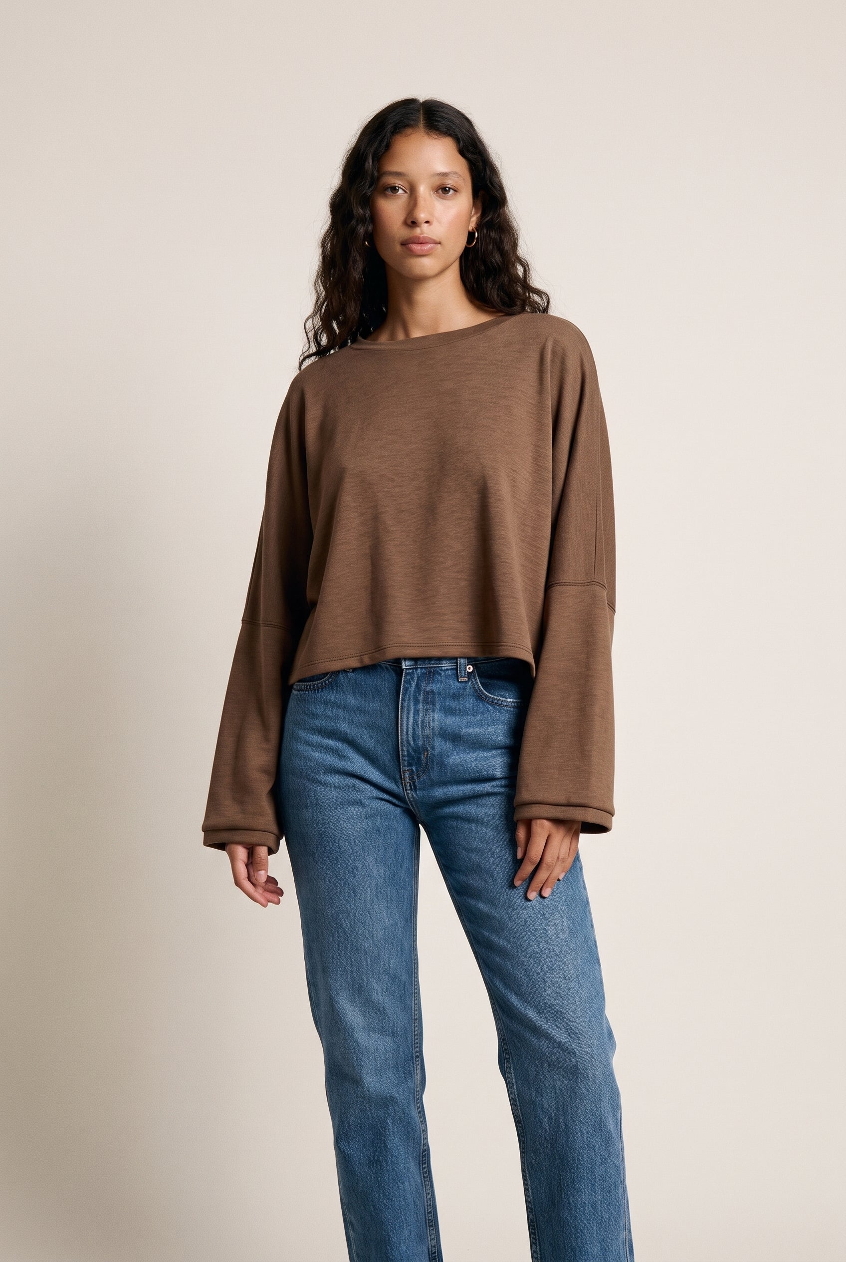 Oversized Lounge Scuba Top