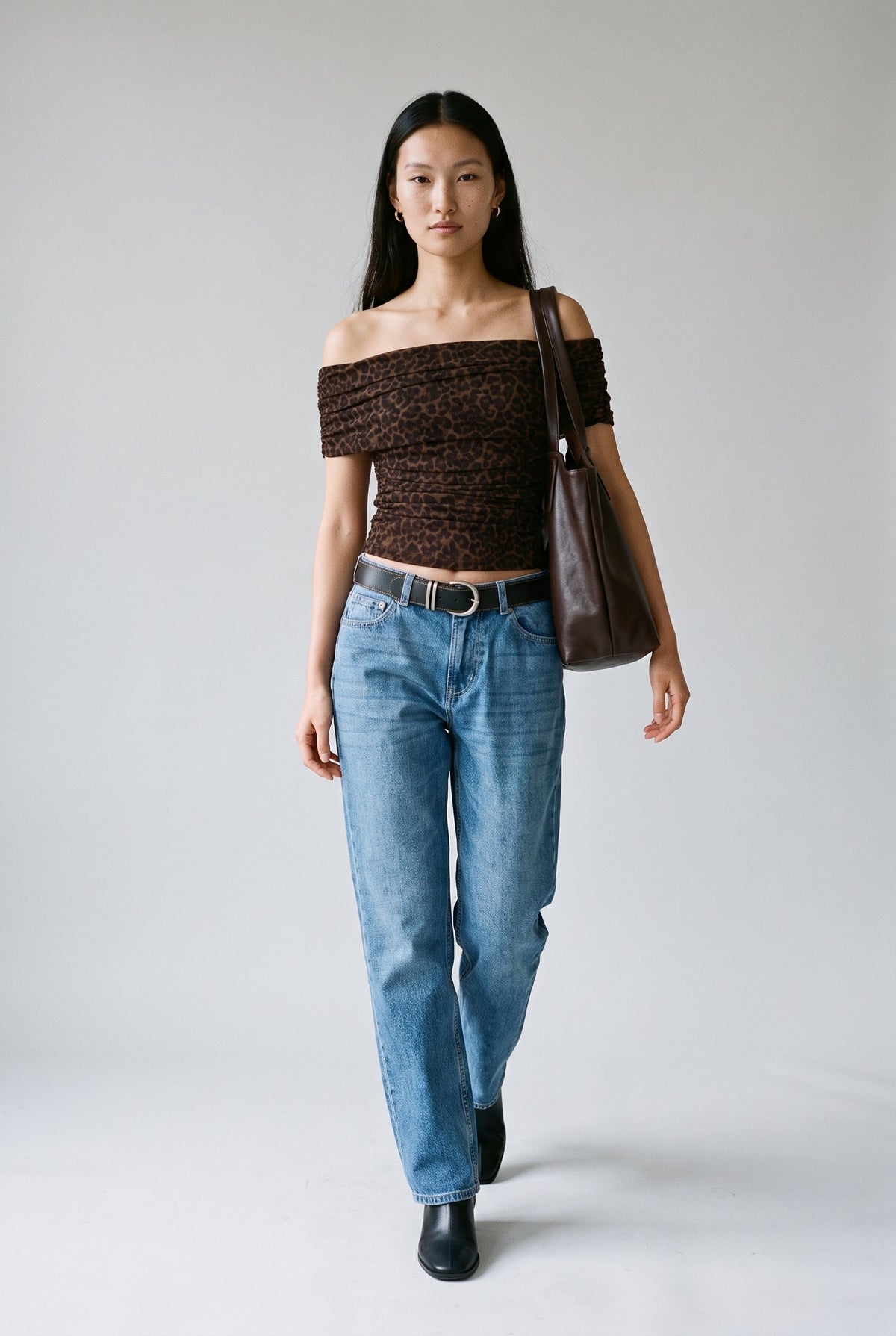 Brown Multi Top THE WORKSHOP