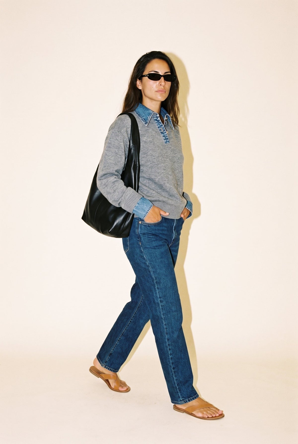 Emely Contrast Knit Olivaceous
