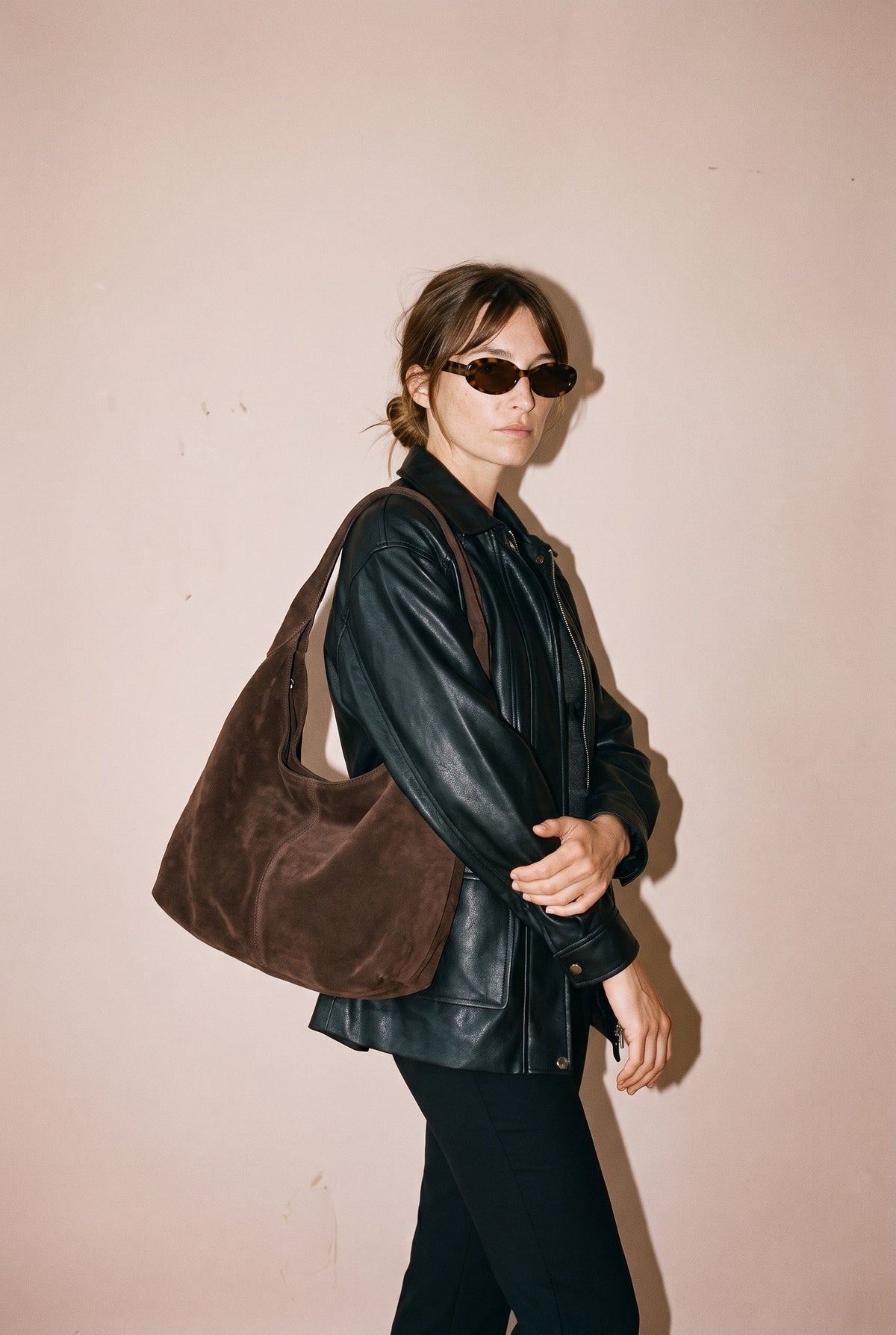 Faux Leather Safari Jacket Raisonnel