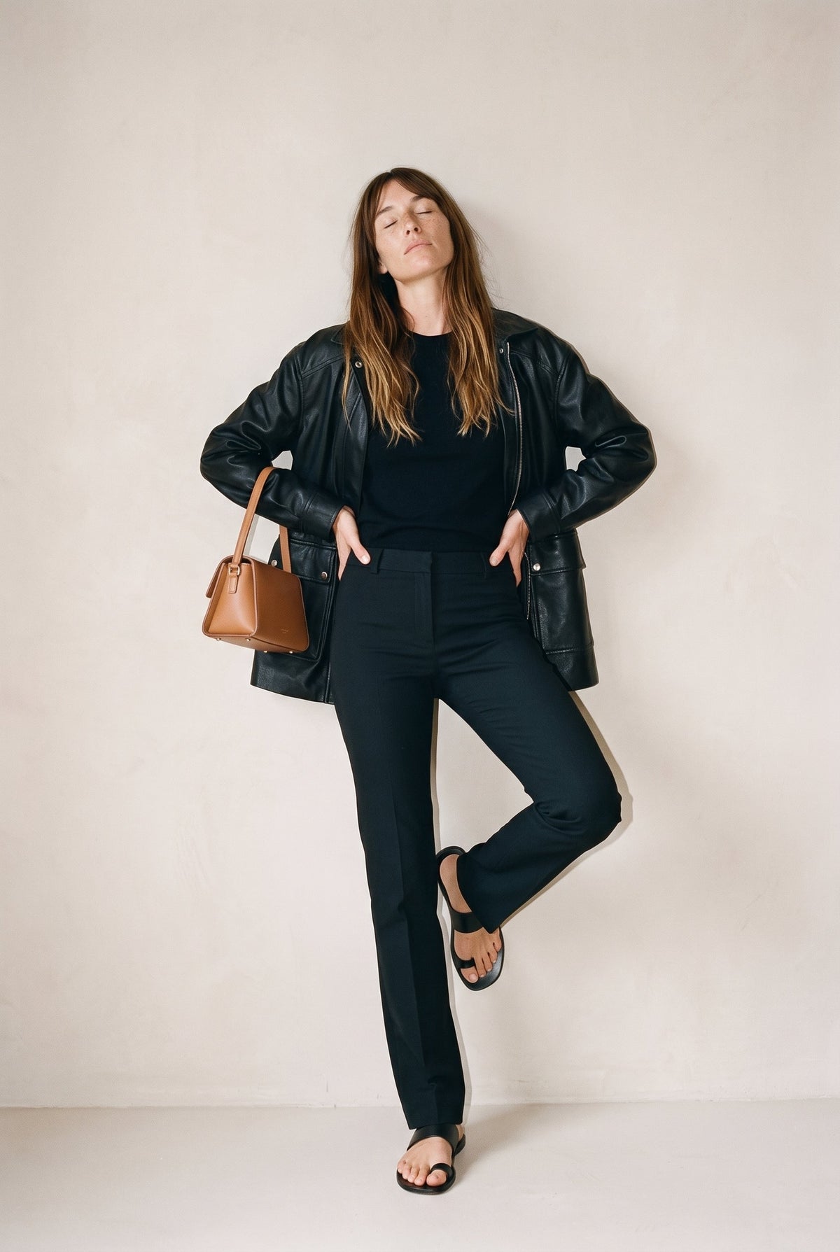 Faux Leather Safari Jacket Raisonnel