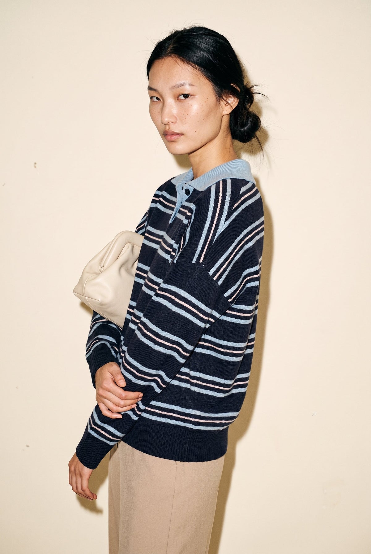 Contrast Stripe Top Klesis