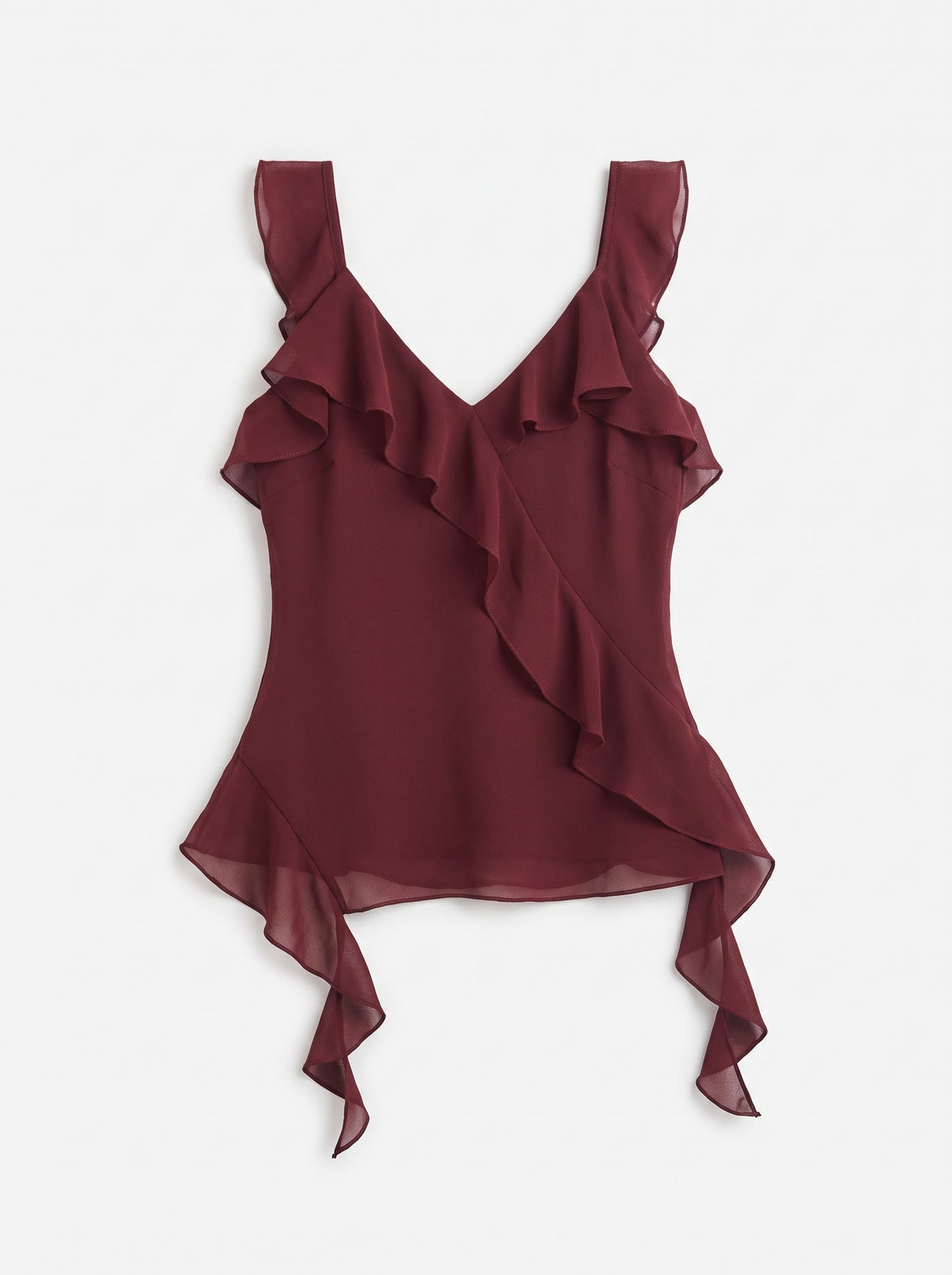Erosion And Light Frilly Sleeveless Top Dress Forum Inc.