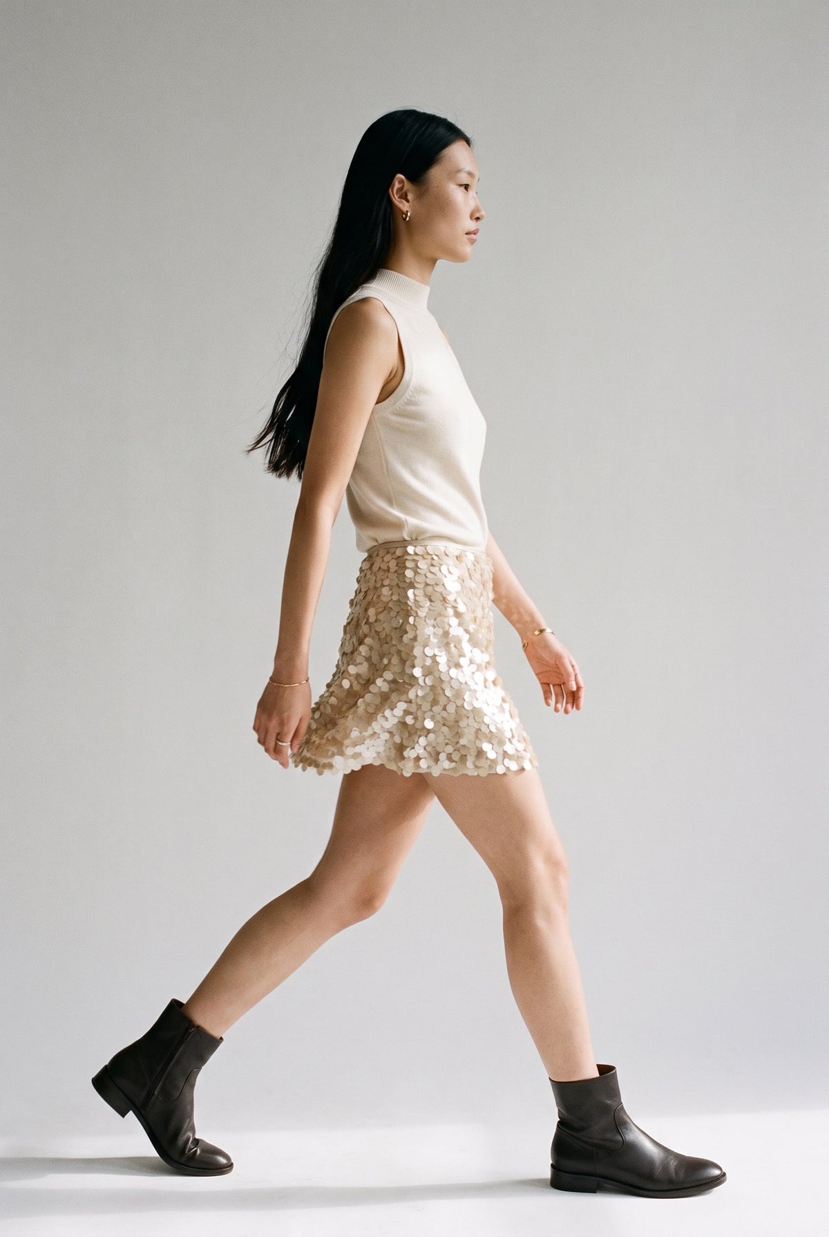 Sequin Mini Skirt Miss Love