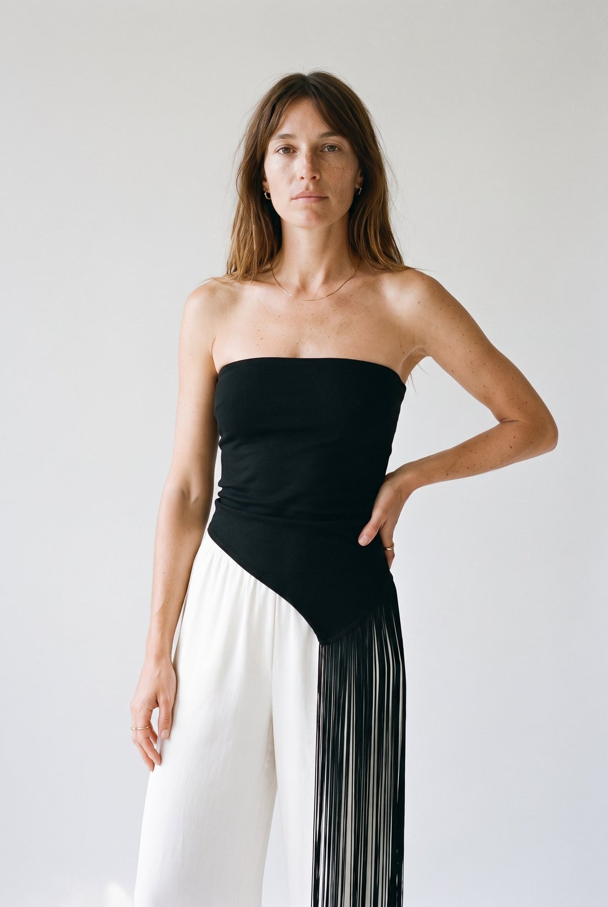 Strapless Fringe Camisole Top Mccolin