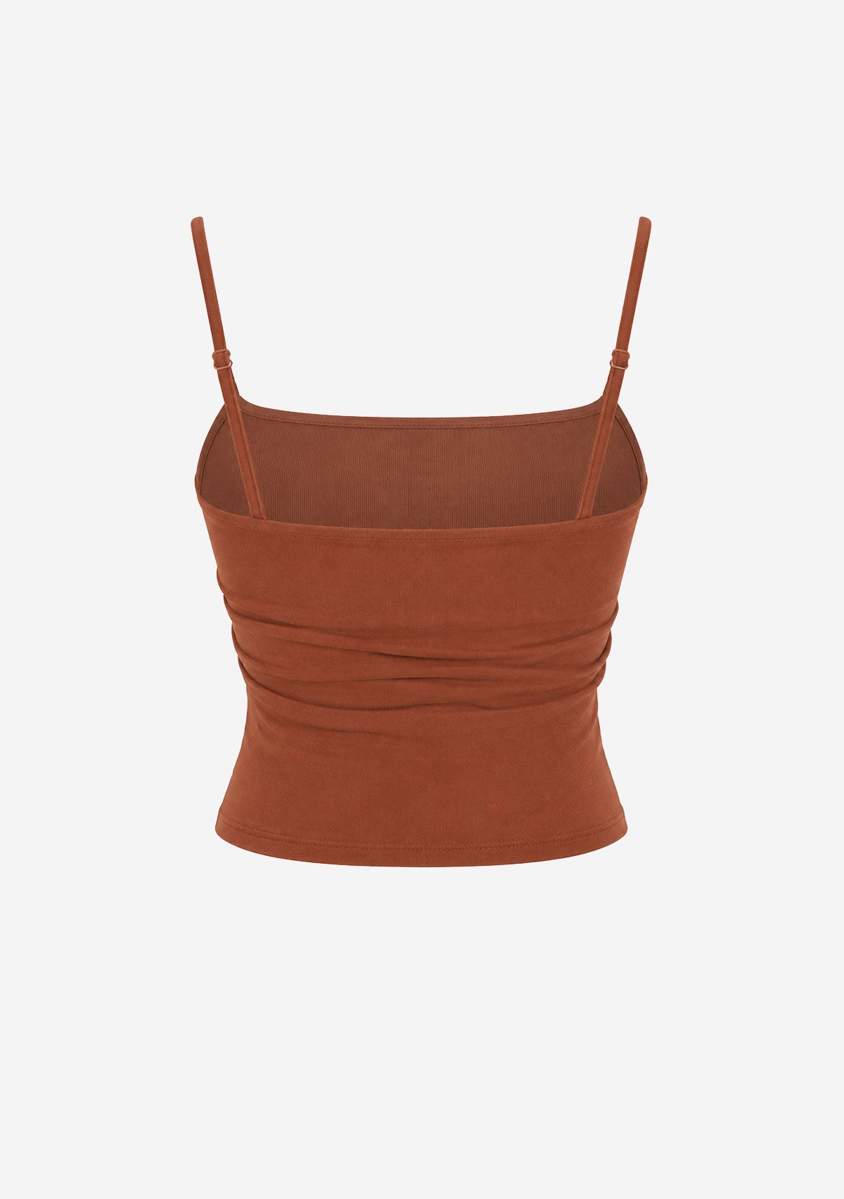 Basic Crop Tank Coffe Coffee