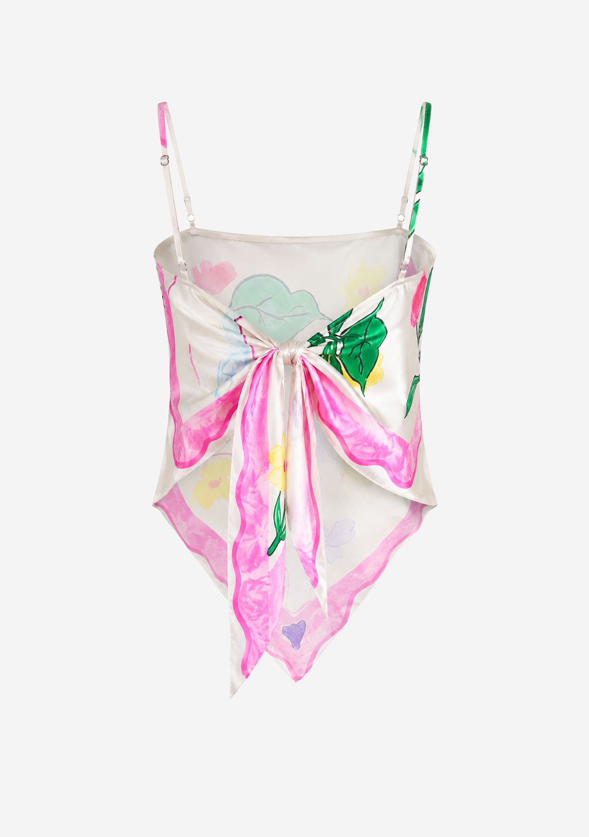 Printed Scarf Top Print