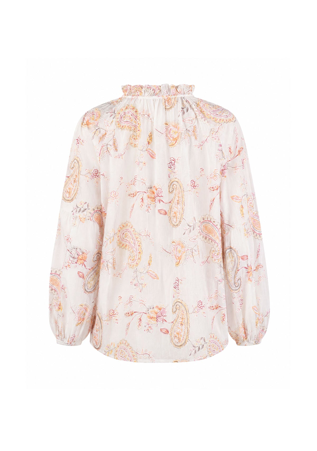 Printed Tassel Blouse Print