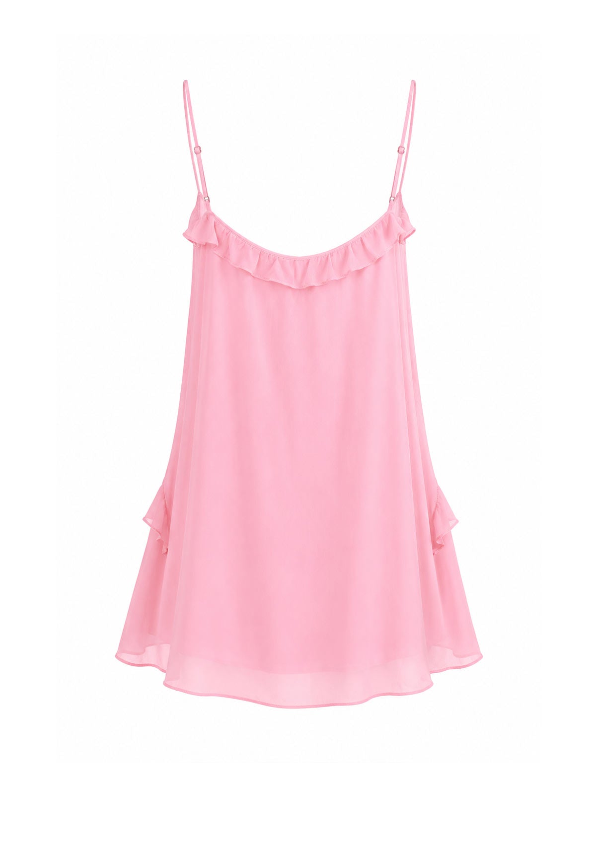 Soft Gathered Dress Pink