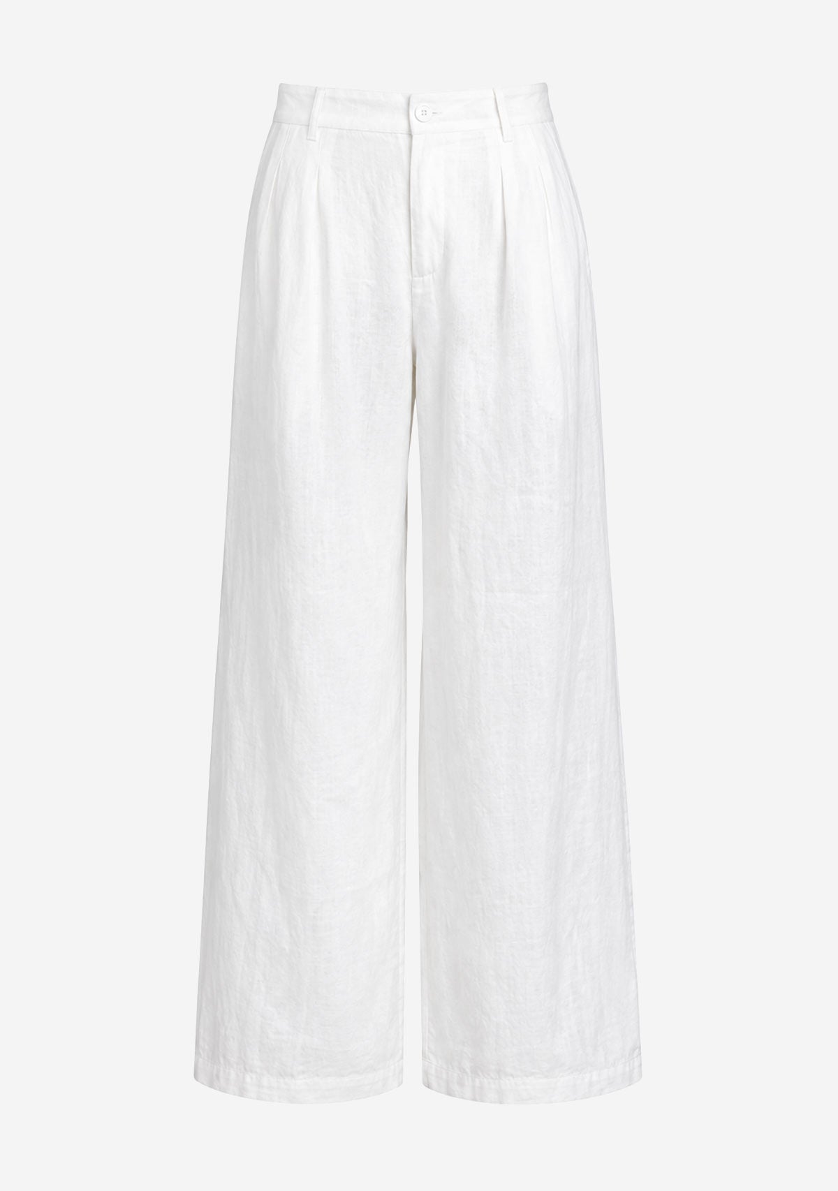 Solid Woven Pant White