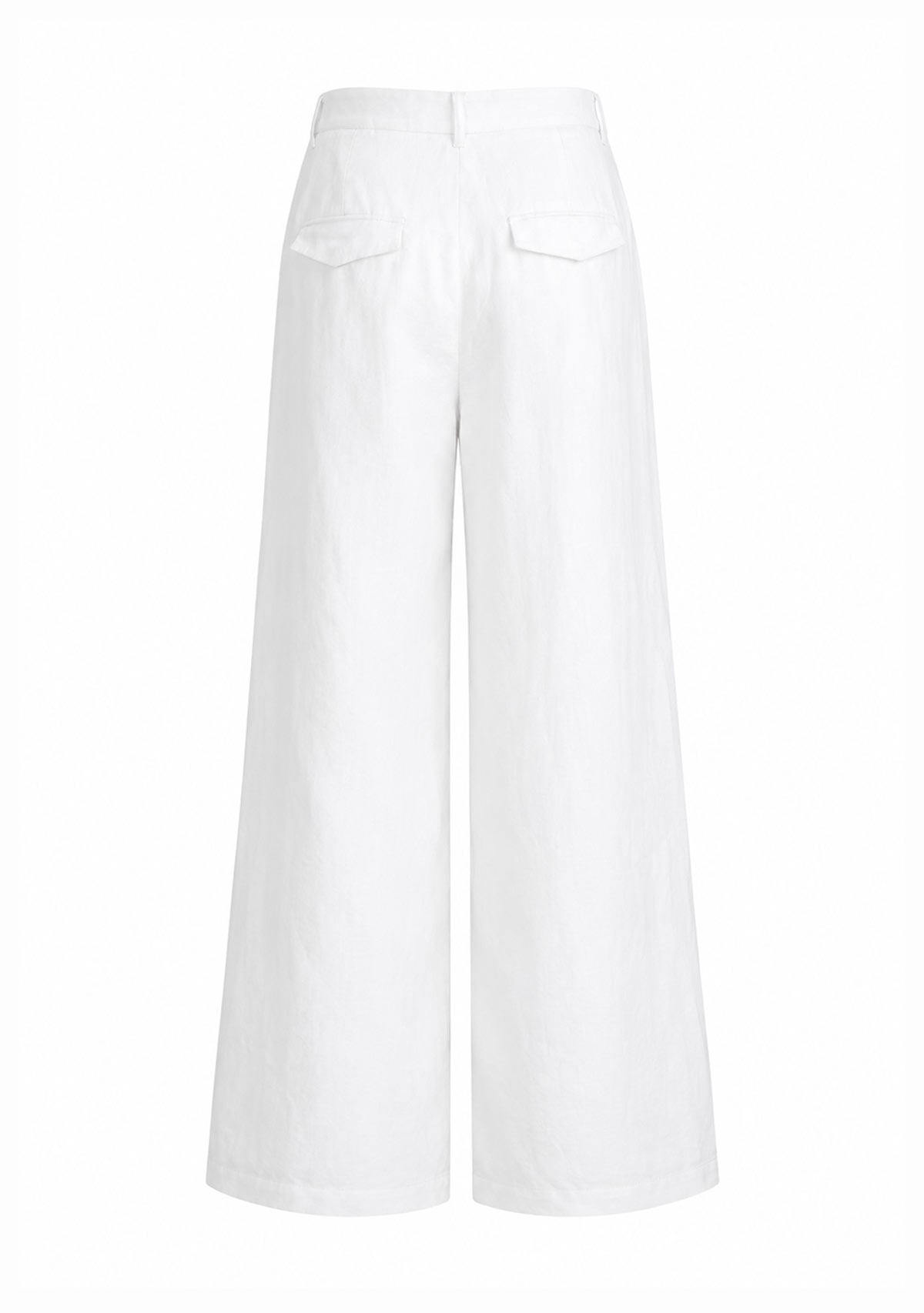 Solid Woven Pant White