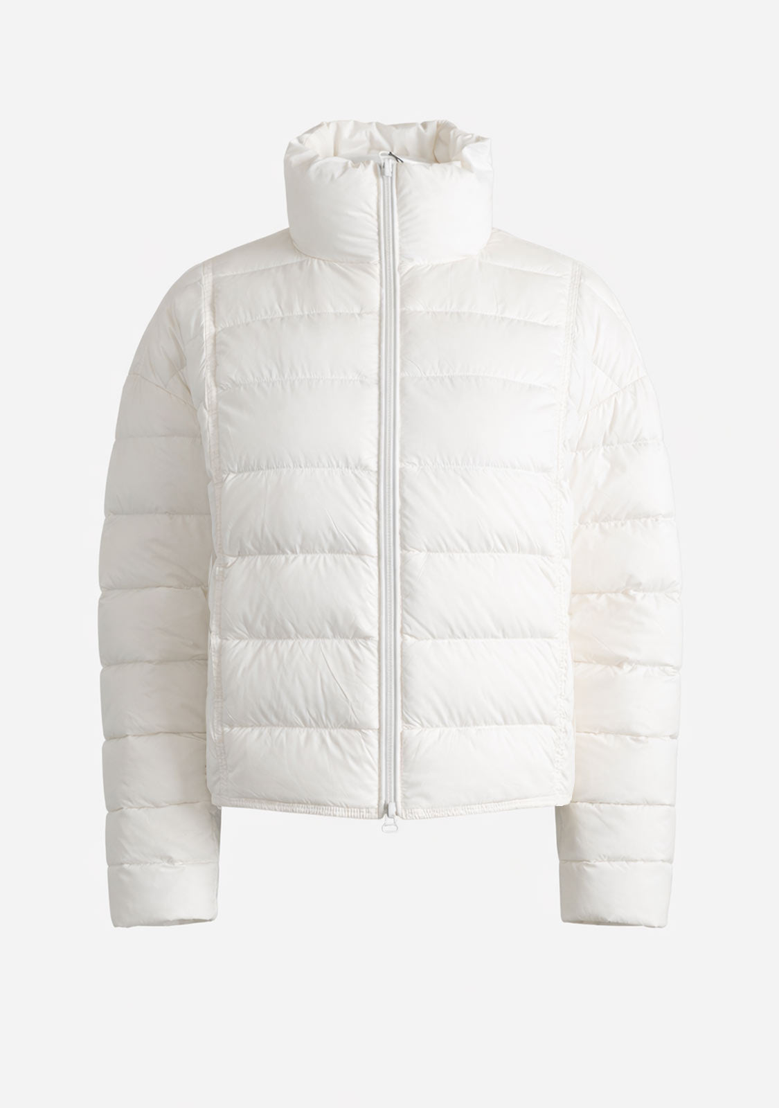 Cropped Puffer Jacket Beige