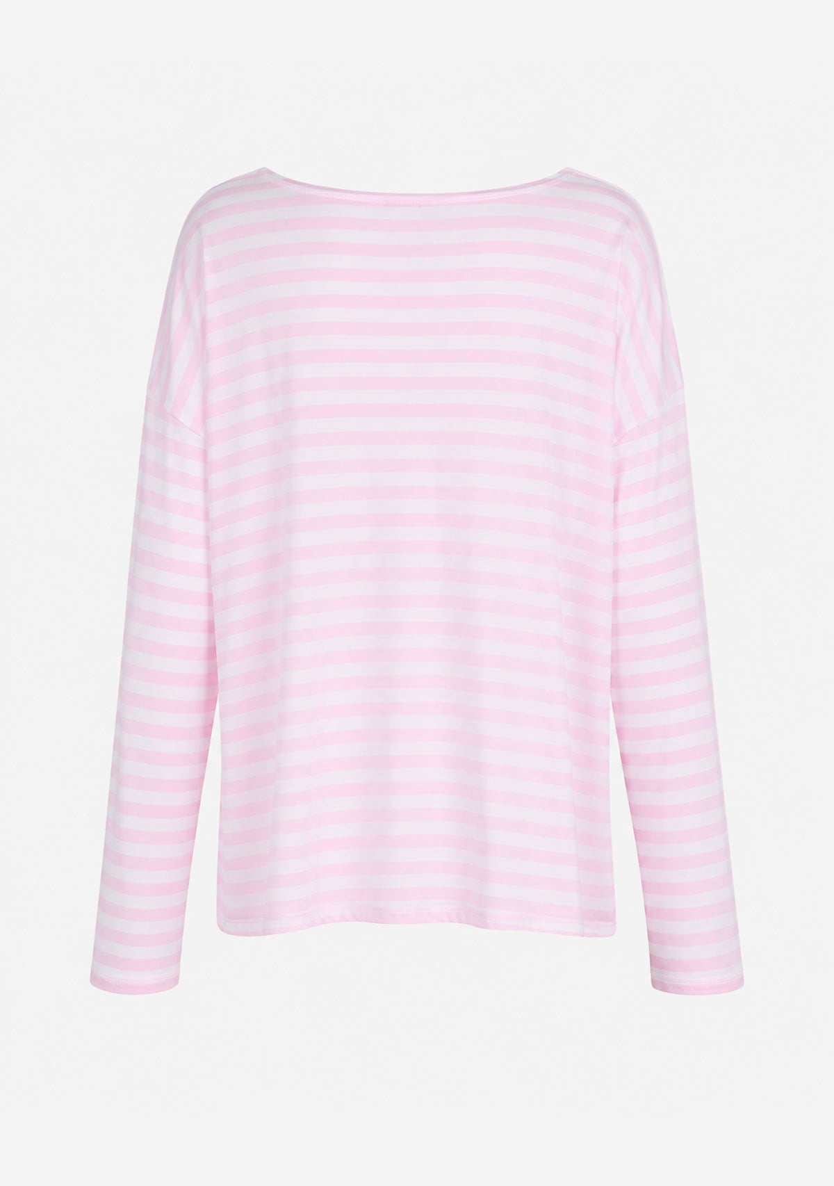 Fine Knit Top Pink Stripe