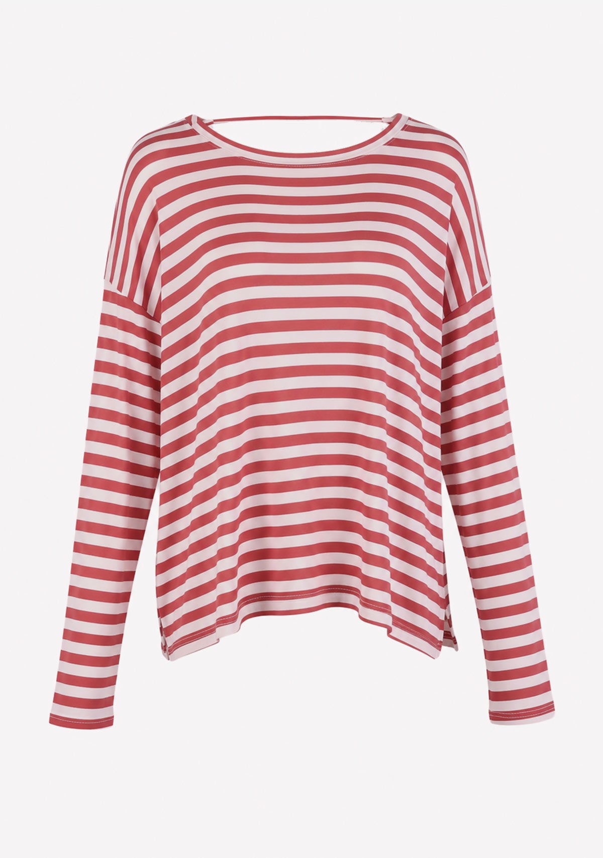 Red Stripe Summer Knit Sweater Red Stripe