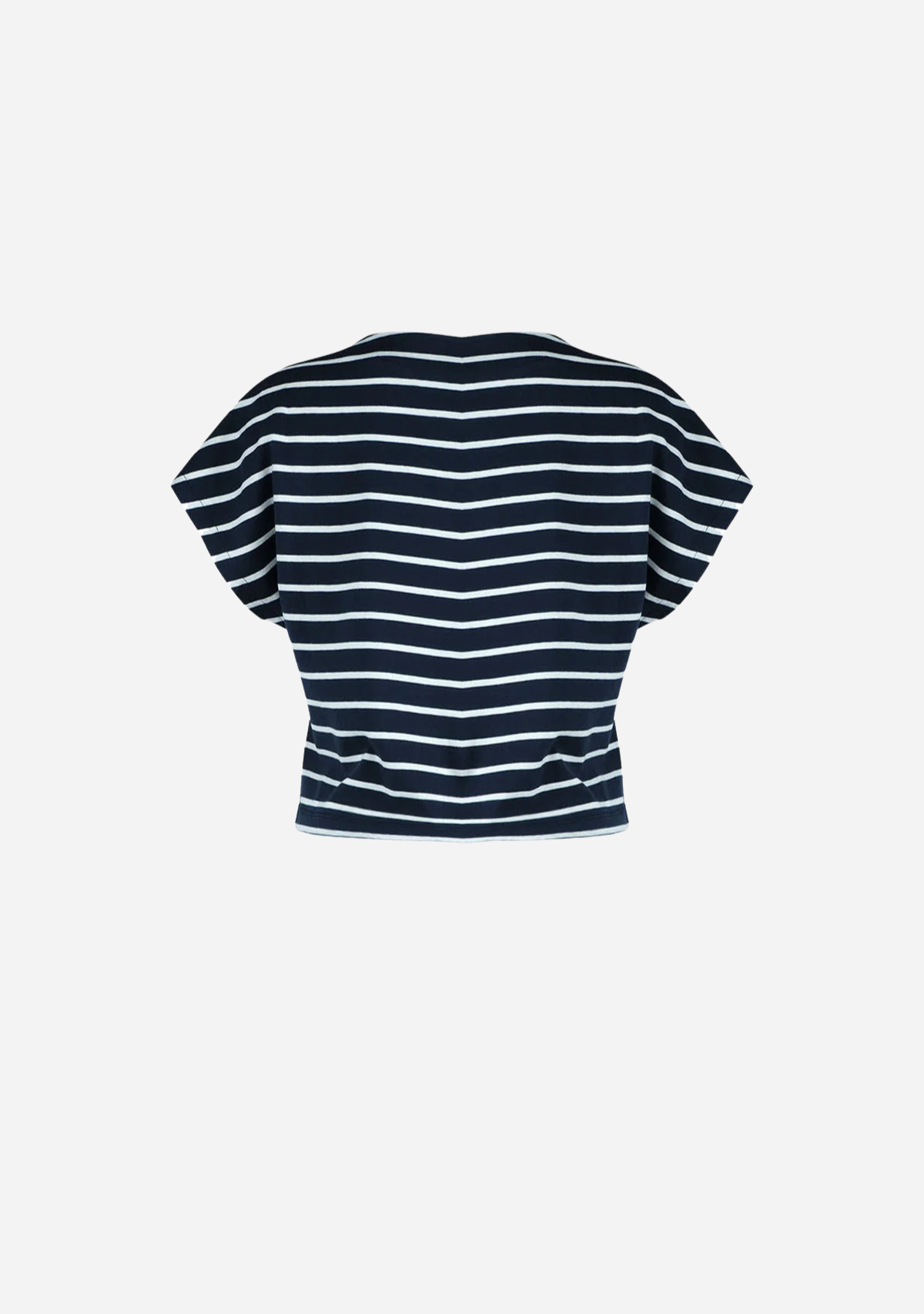 Slash Neck Jersey Top Midnight Blue