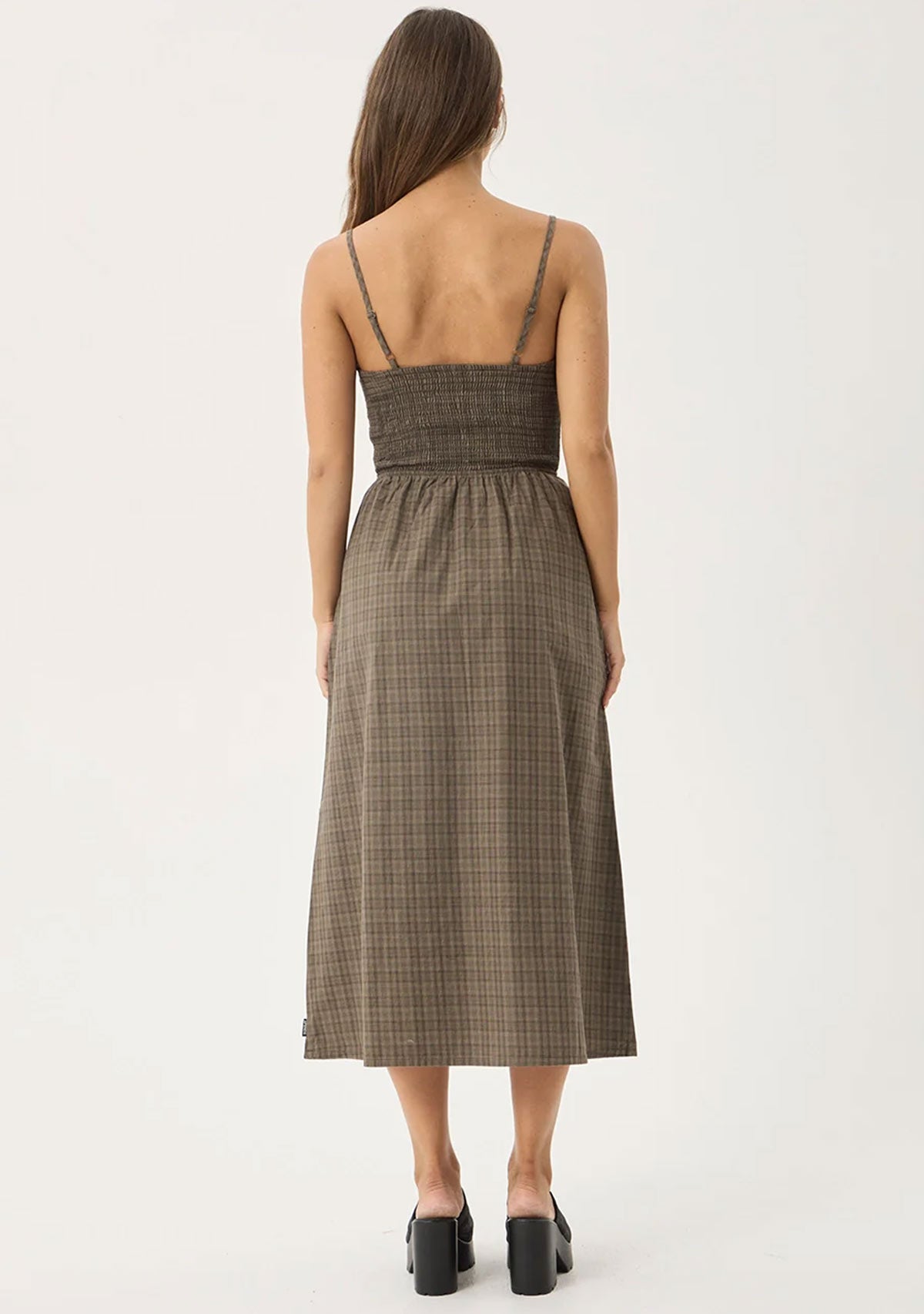 Shadow Gerry Recycled Mini Dress Stone Check