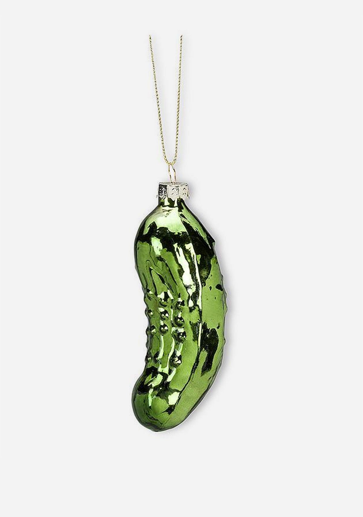 Grn Dill Pickle Ornament-4"H