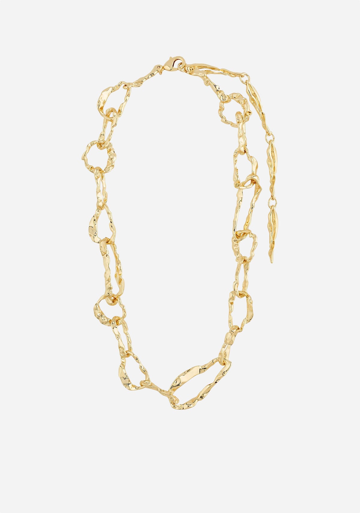 BELIEVE recycled chain necklace gold-plated - Gold Plated