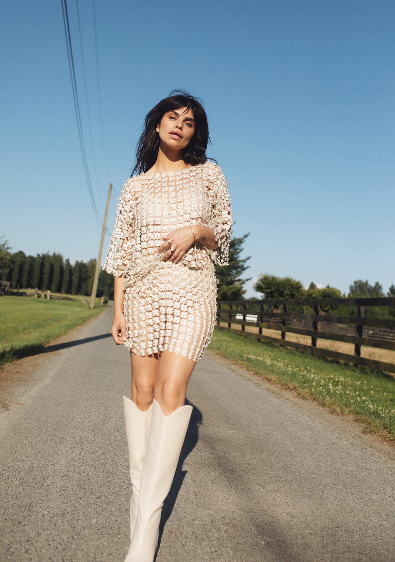 Bead Crochet Tunic w Belt