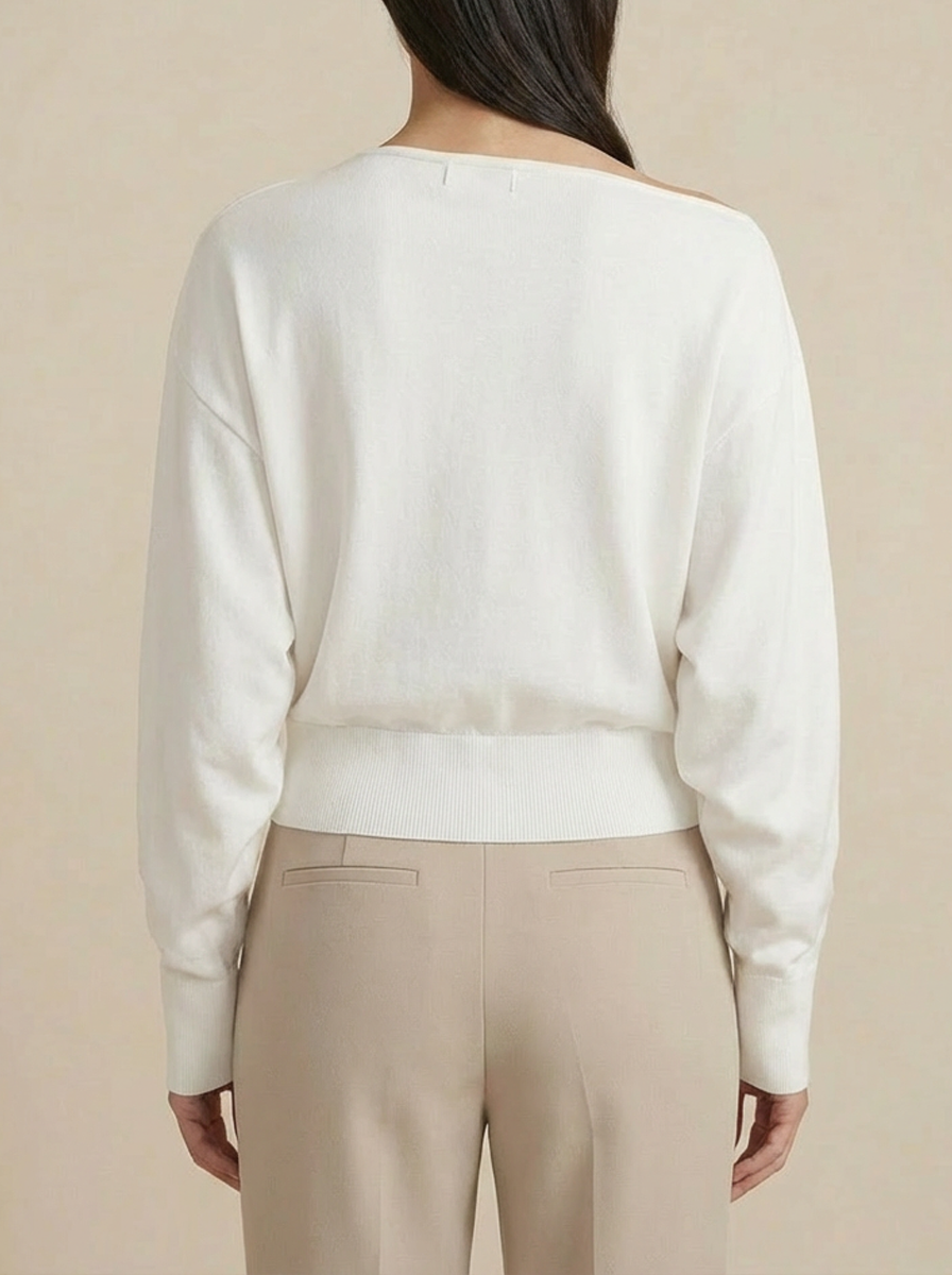 Boatneck Top White audrey