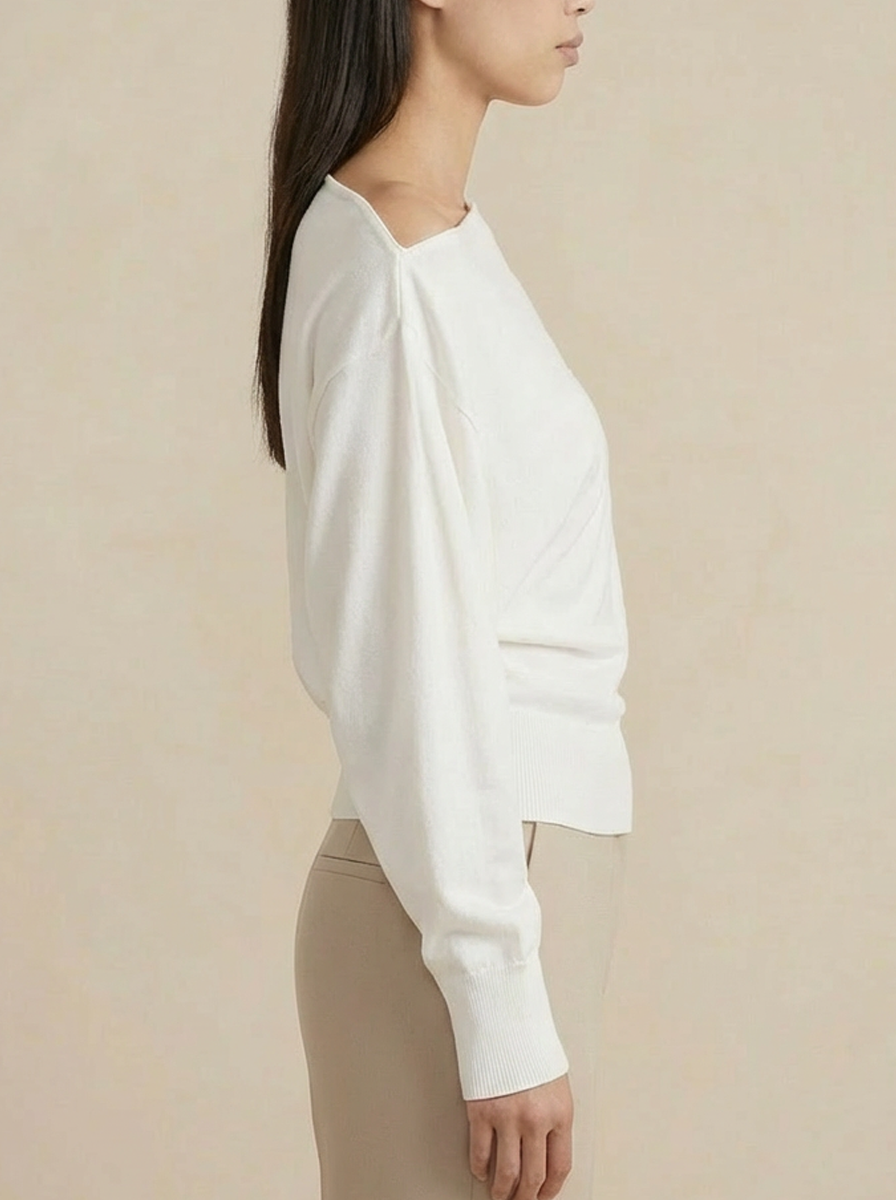 Boatneck Top White audrey
