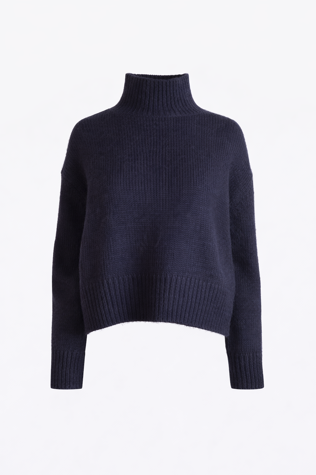 Wool Blend Mock Neck Sweater