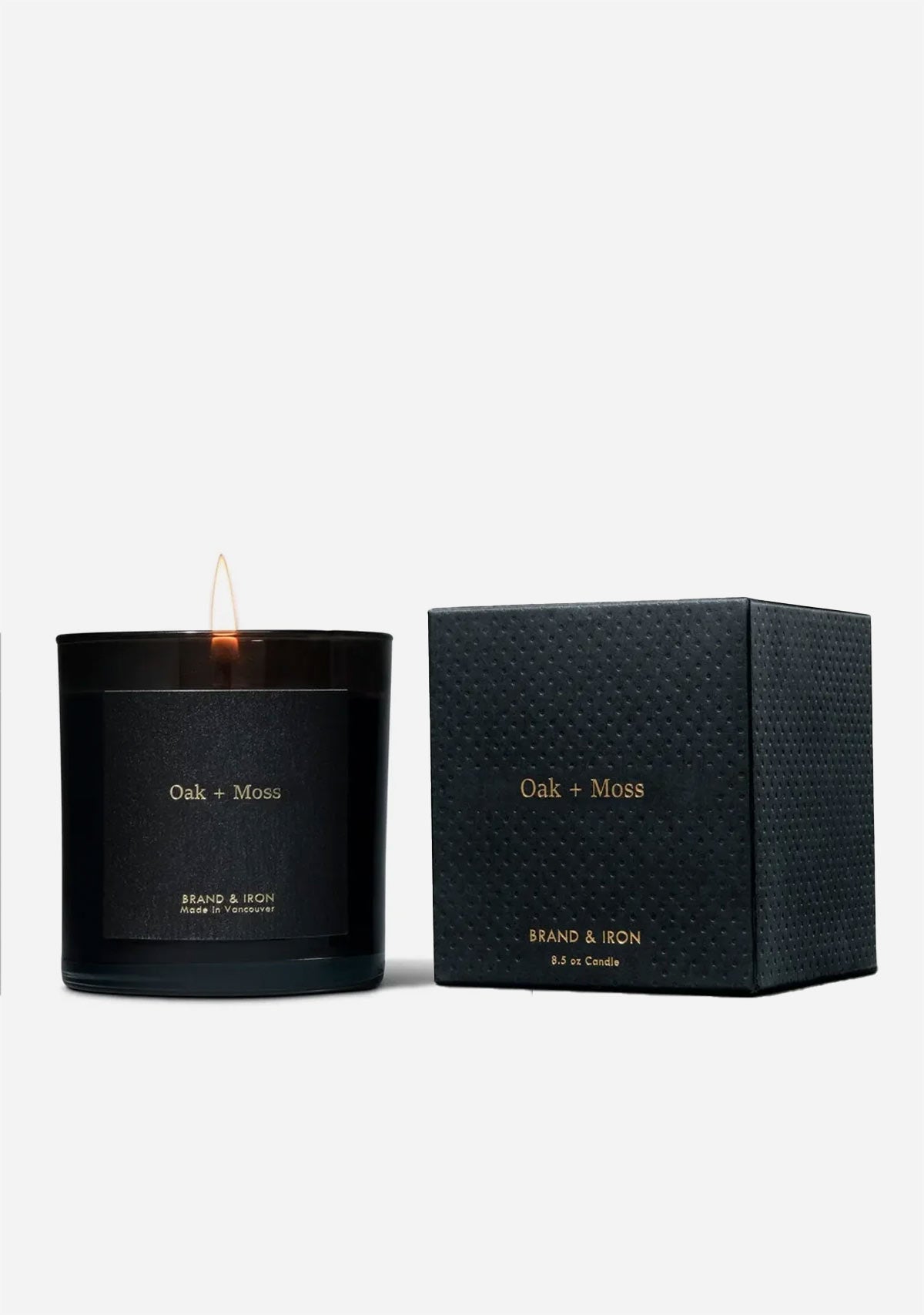 Dark Series Candle Oak + Moss