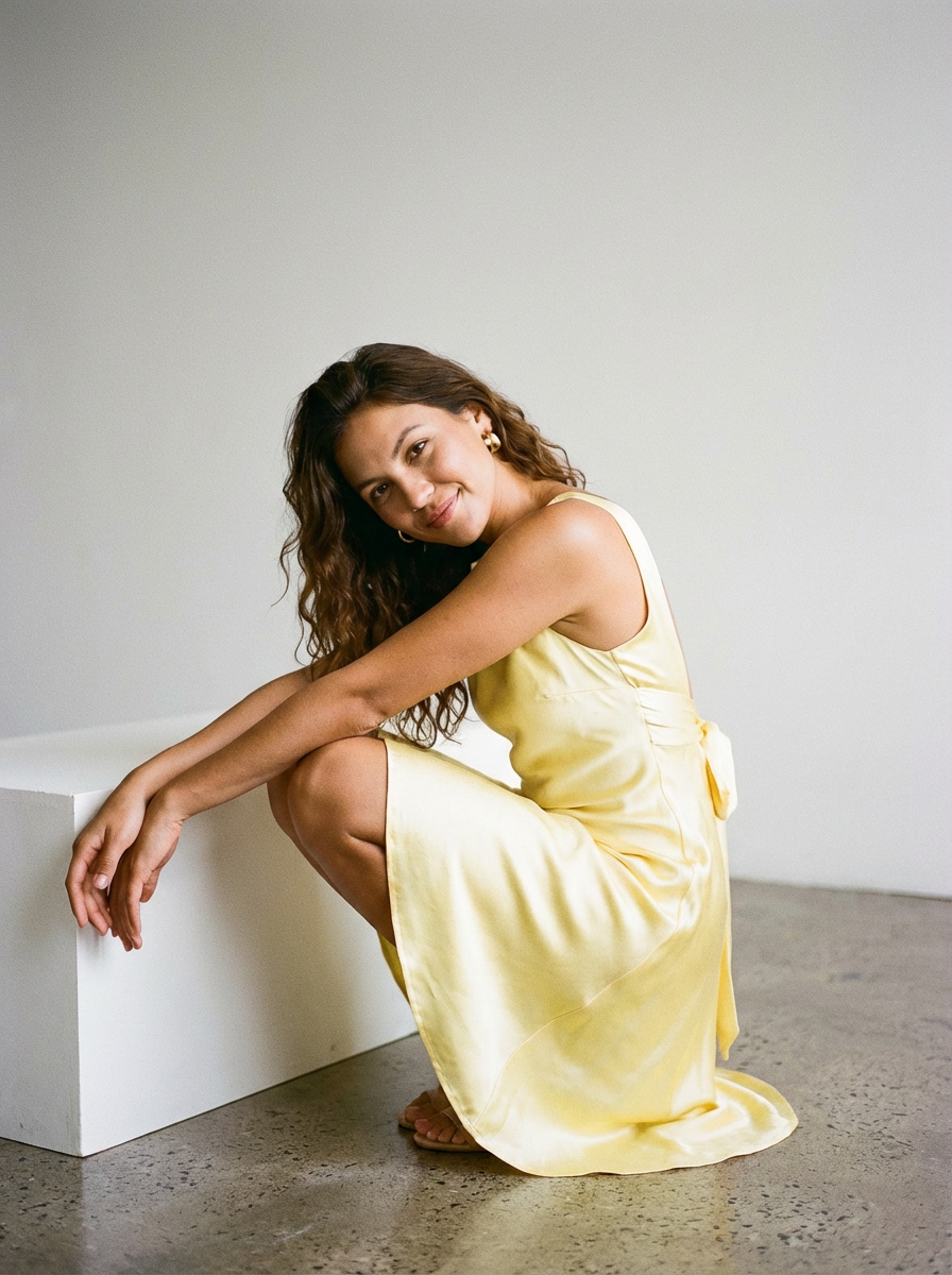 Buttercup Mini Dress Lemon