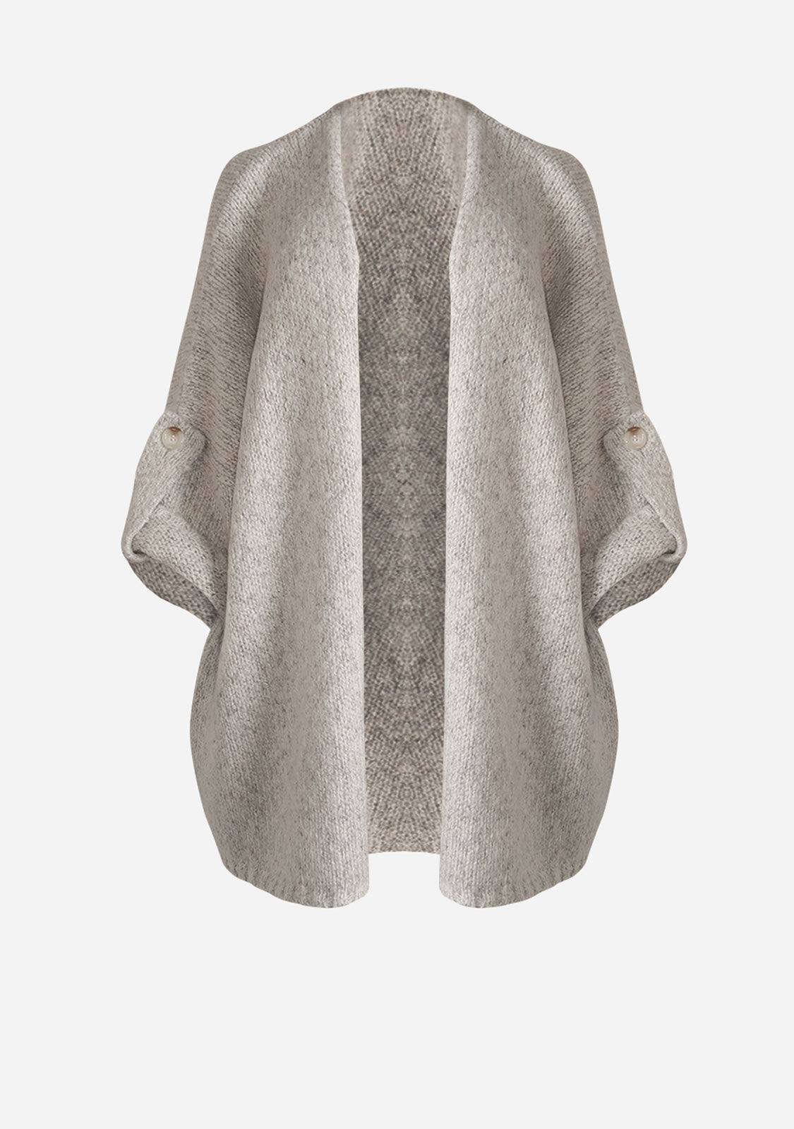 Robin Open Front Cardigan Light Heather Grey