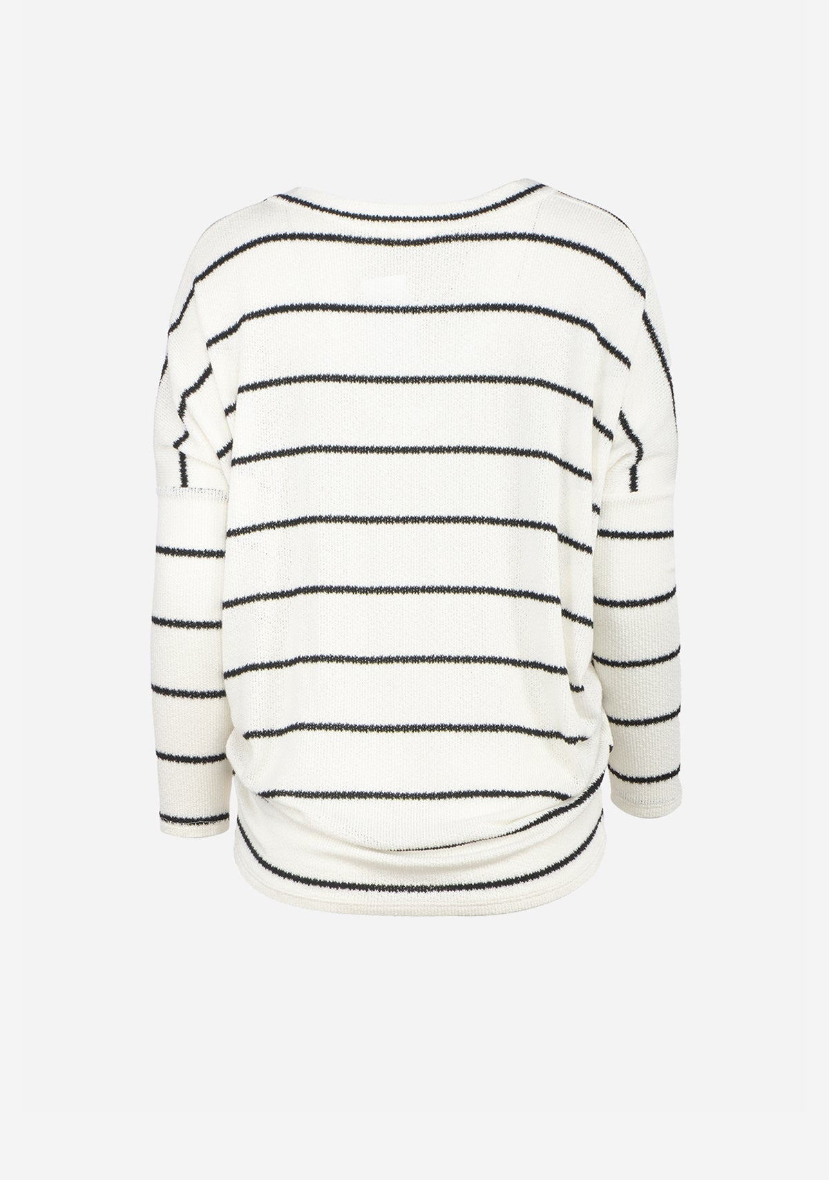 V-Neck Stripe Dolman Top