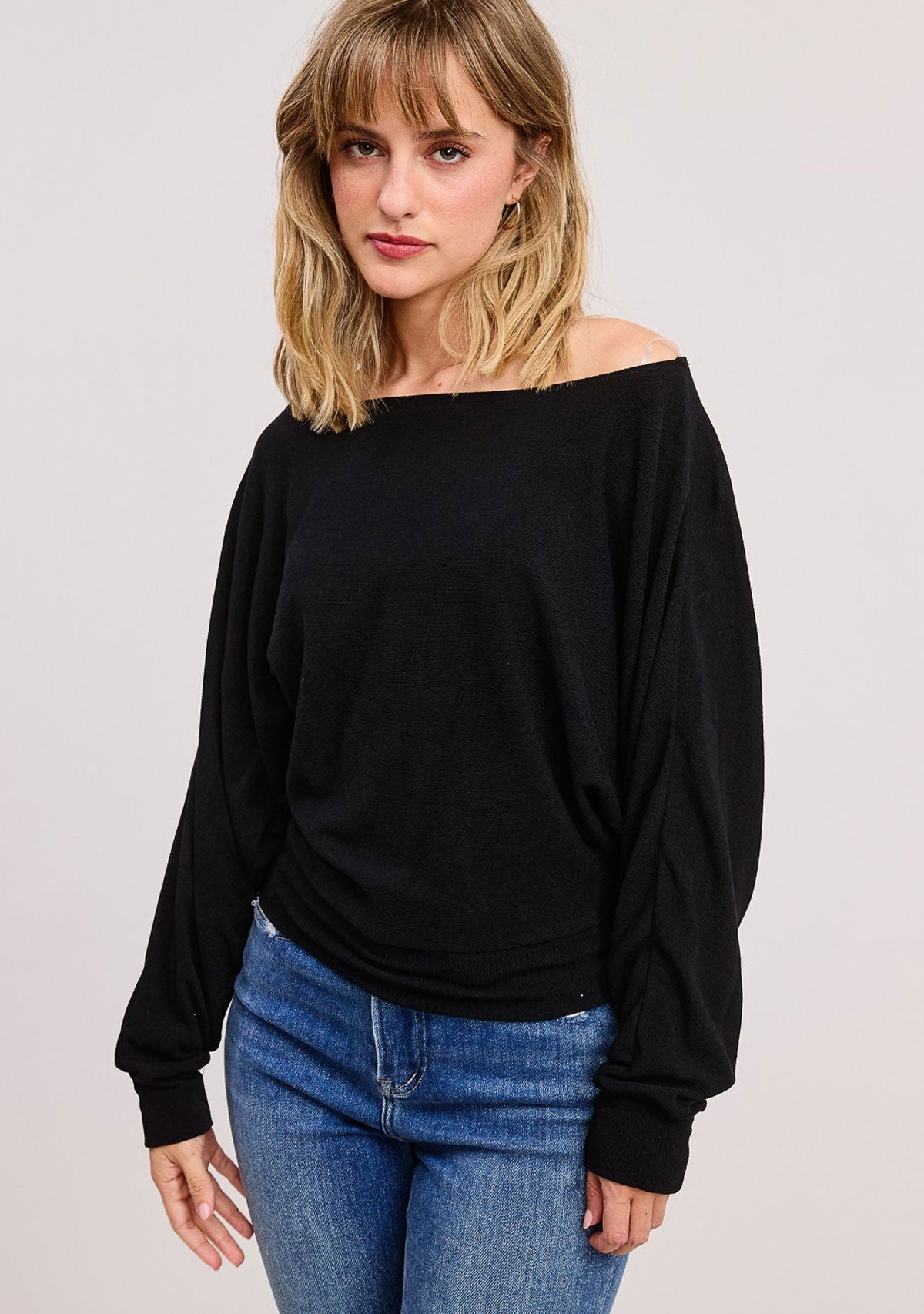 Off The Shoulder Hacci Sweater