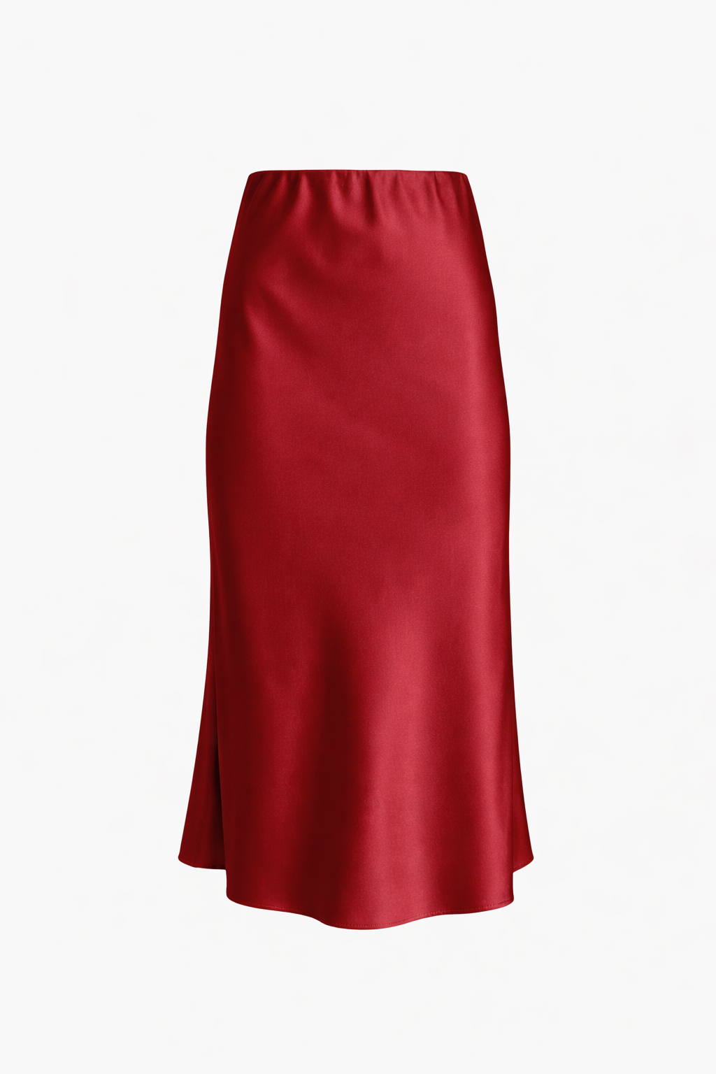 Mari Satin Slip Skirt Cabernet