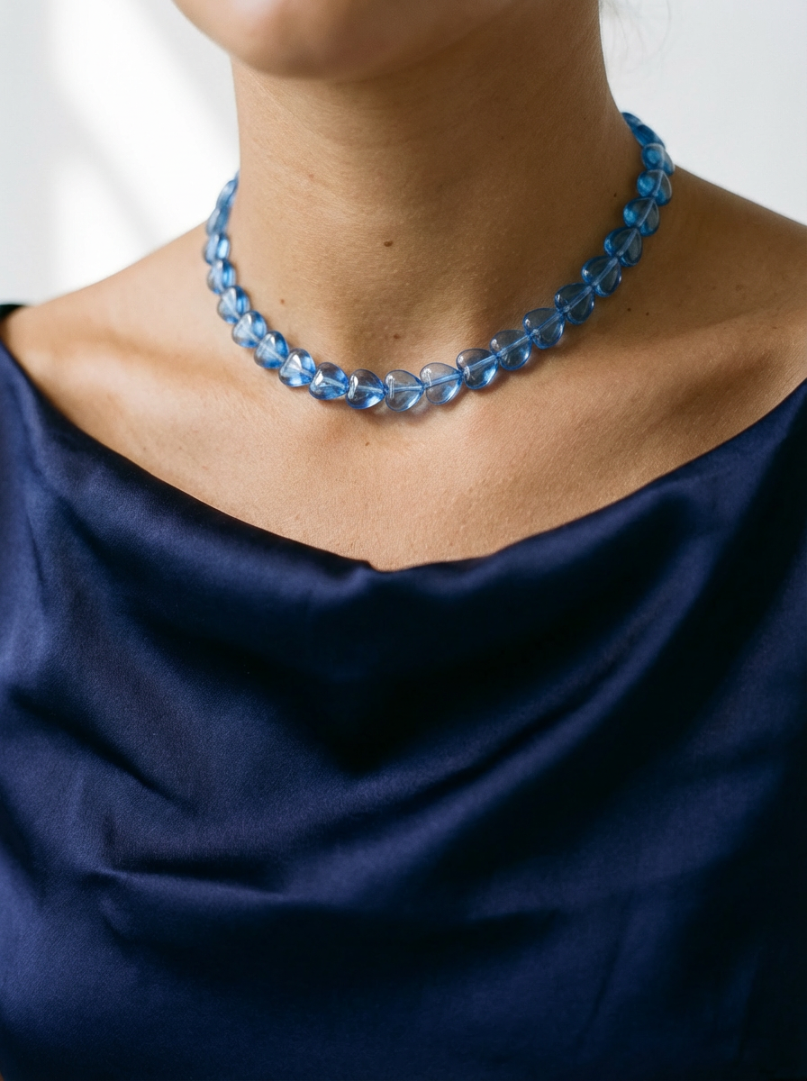 Cowl Neck Satin Maxi Dress Navy