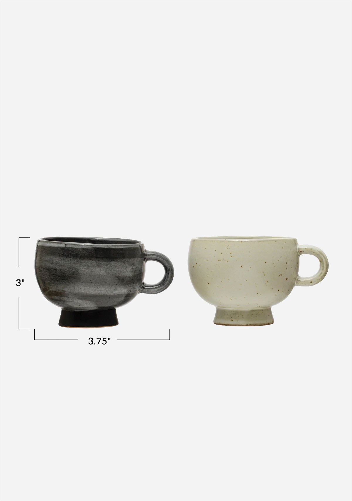 Stoneware Footed Mug