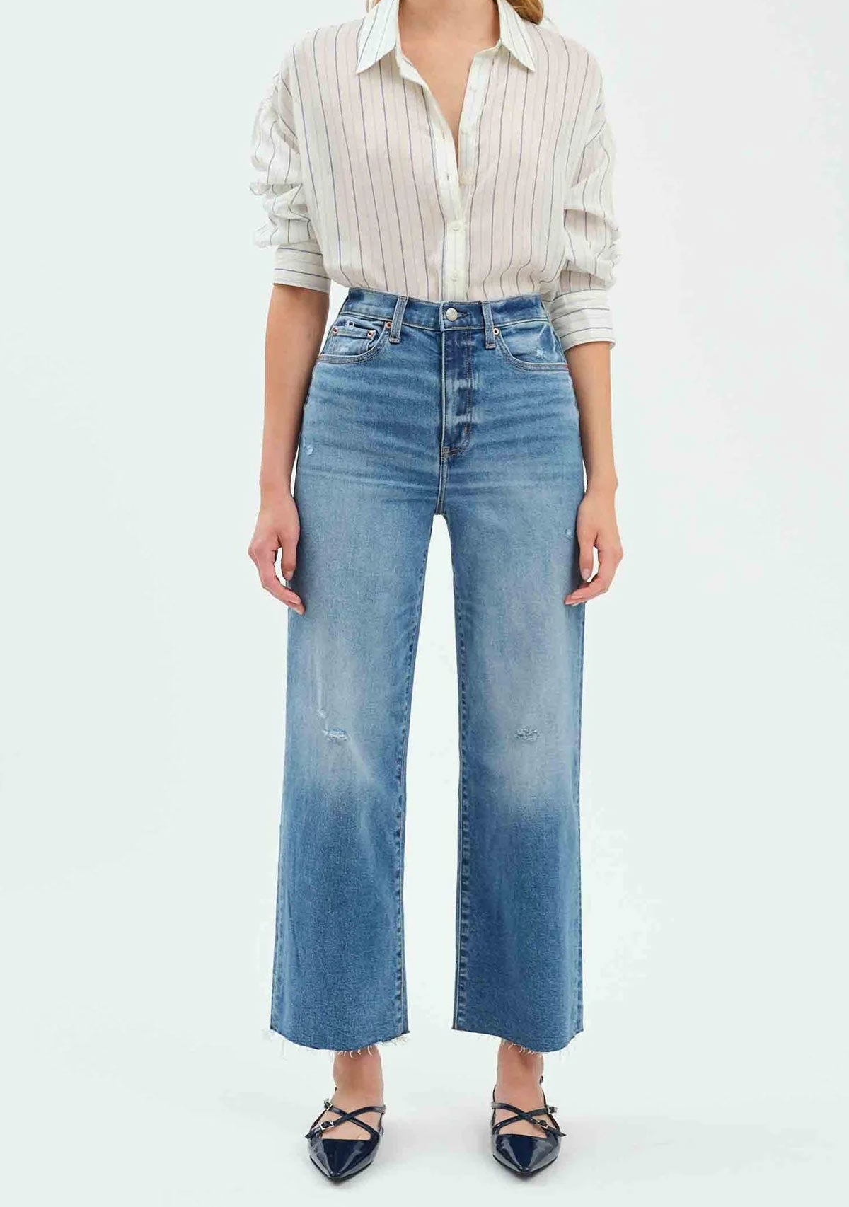 Pleaser High Rise Wide Ankle Wide Awake Vintage