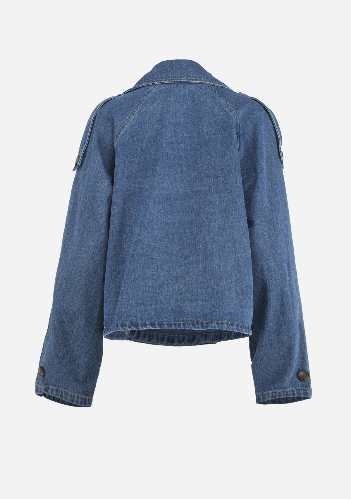 JX Carlie Short Denim Trench Coat