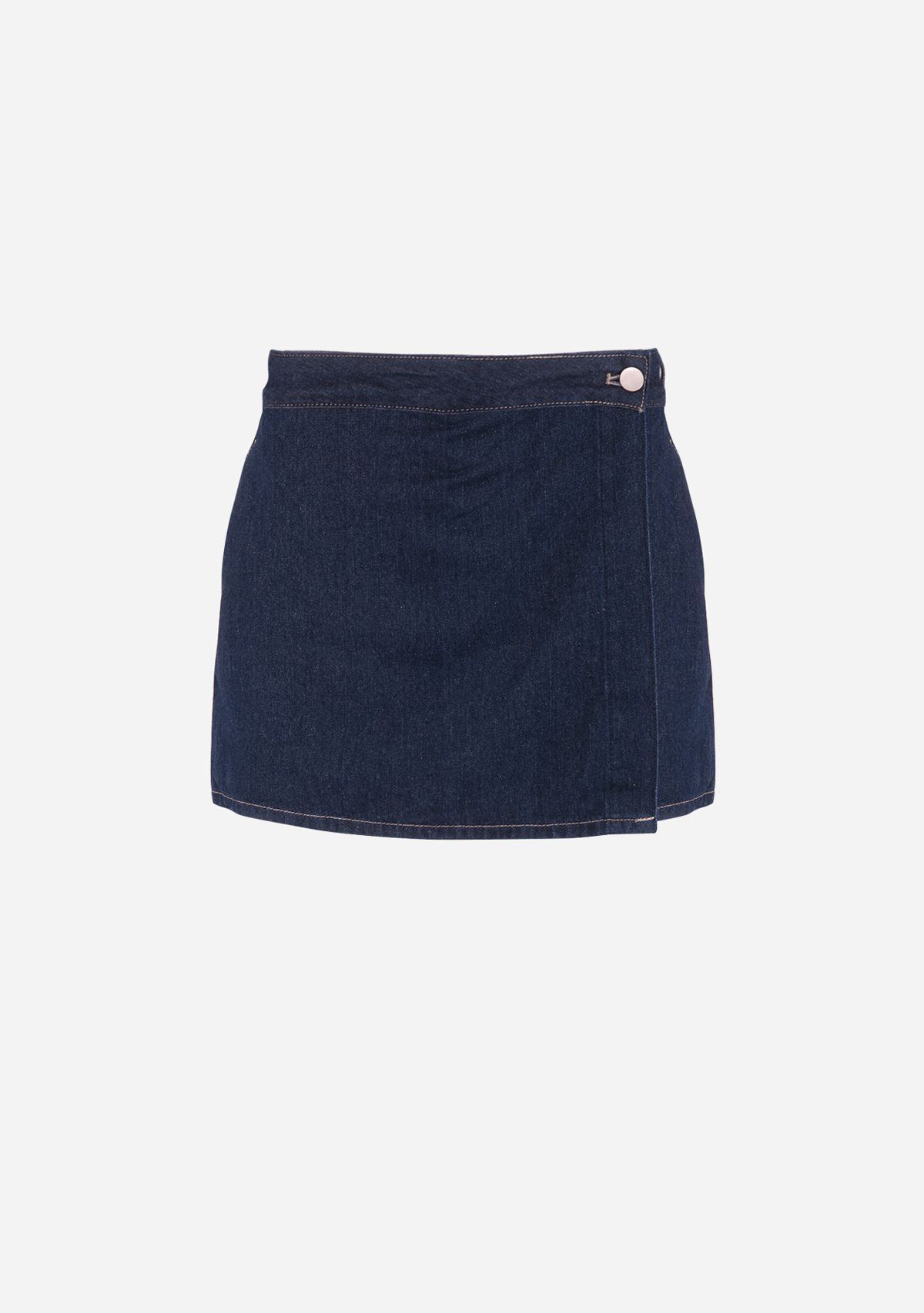 Short Denim Skort Dark Denim