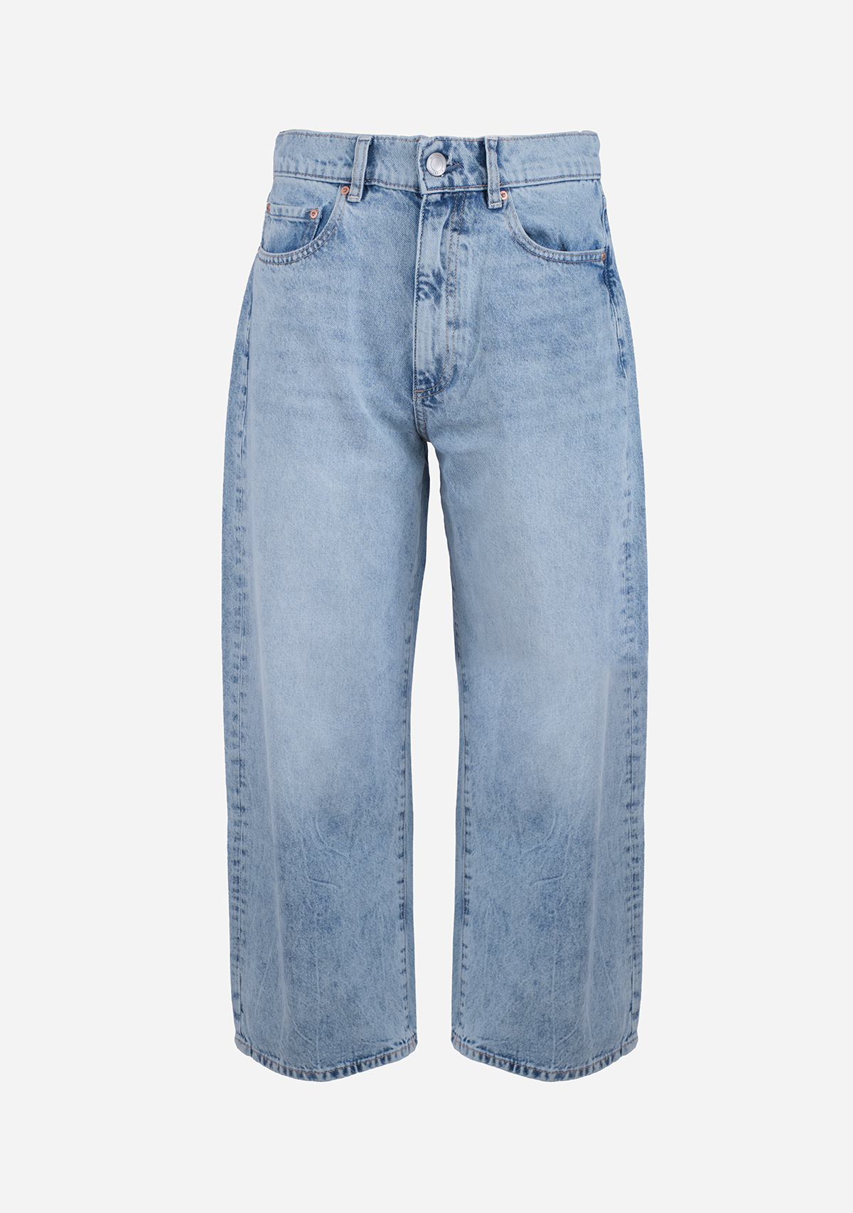 Taylor Barrel: Ultra High Rise Crop Vintage Light