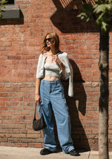Denim Cargo Pants