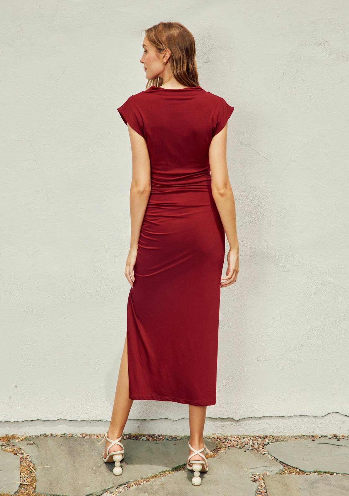 Mock neck sheath dress best sale