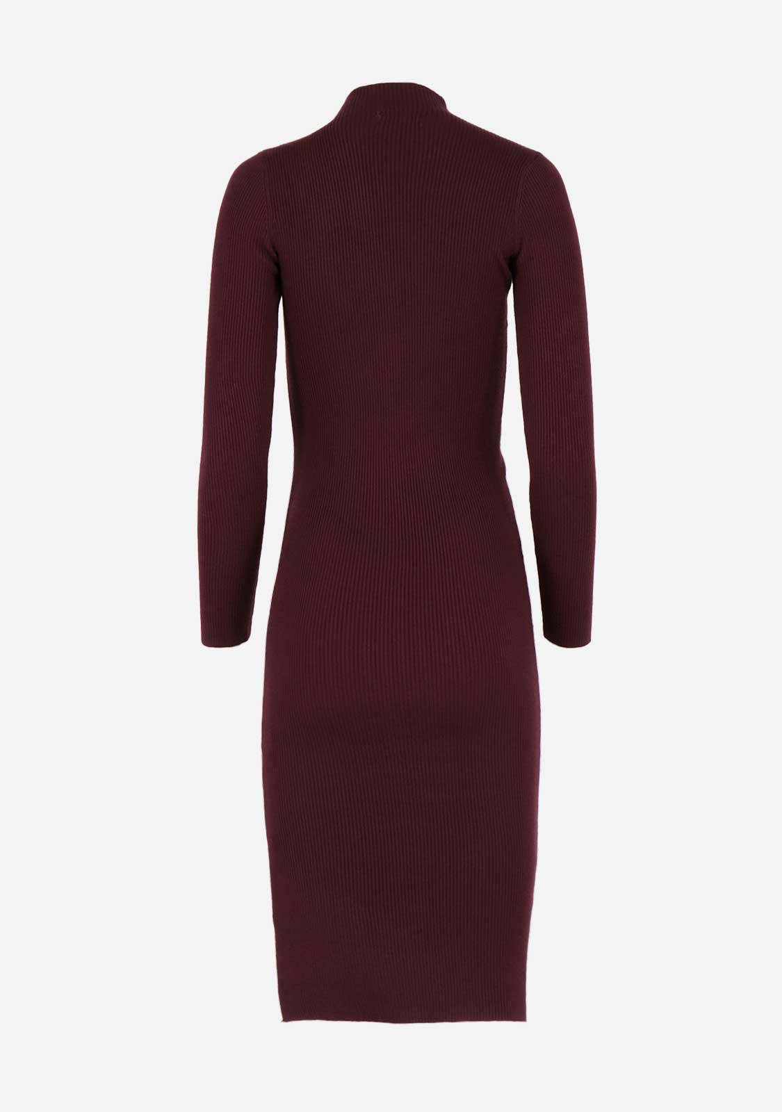 Bodycon Mock Neck Midi Dress