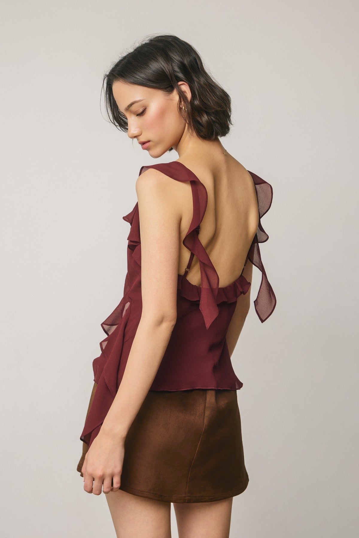 Erosion And Light Frilly Sleeveless Top Dress Forum Inc.