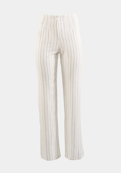 ●no content.● 201. Stripe Lace Pants _ Cream EditbyNine-