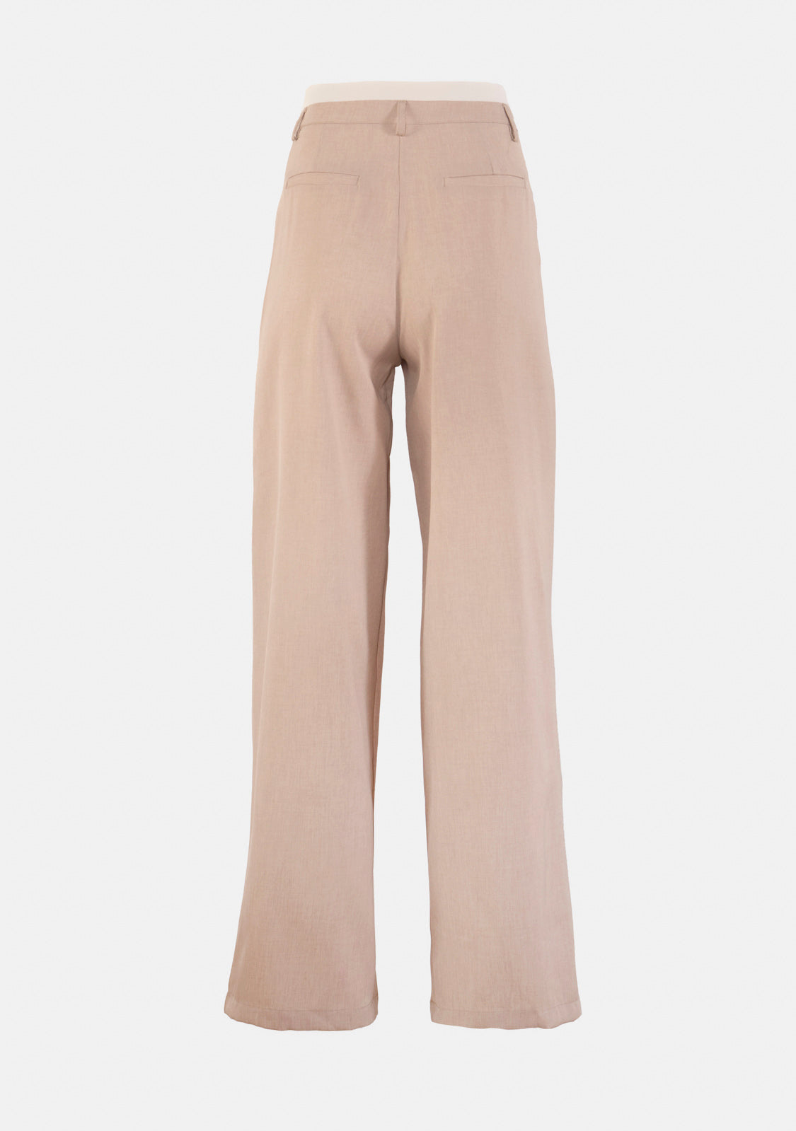 Tailored Long Pants With Contrast Elastic