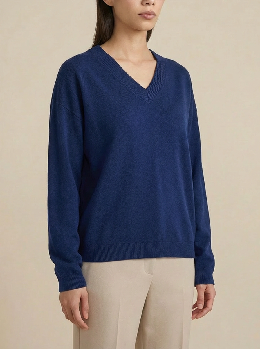 Elizabeth LS VNeck Sweater