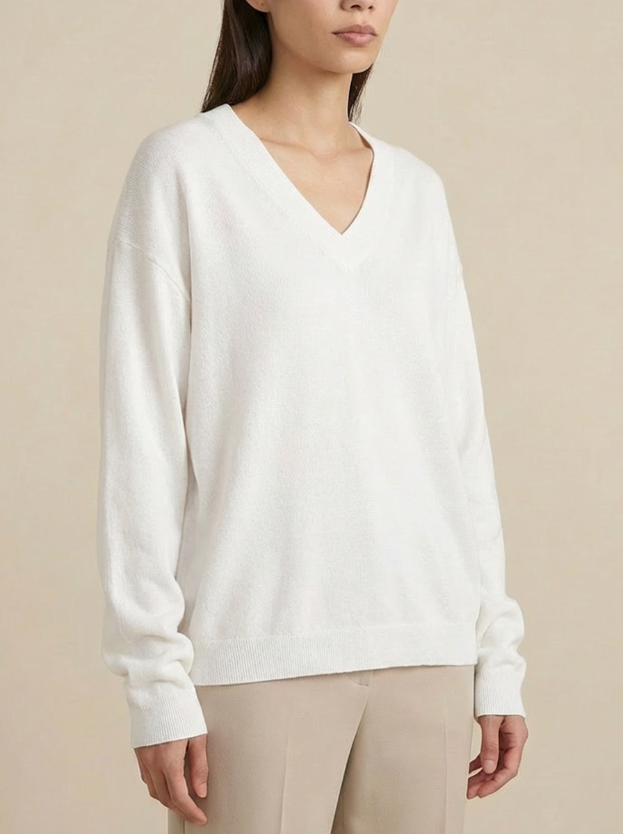 Elizabeth LS VNeck Sweater