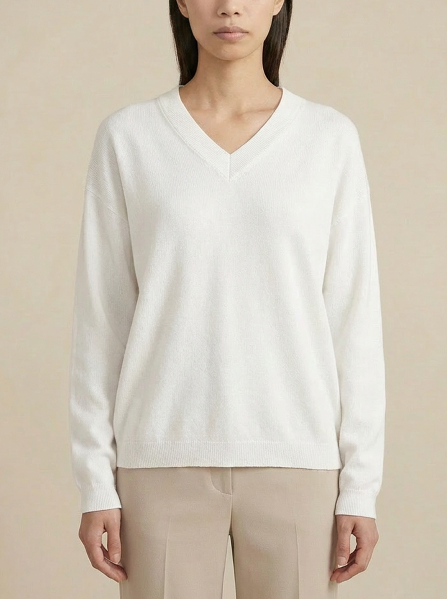 Elizabeth LS VNeck Sweater