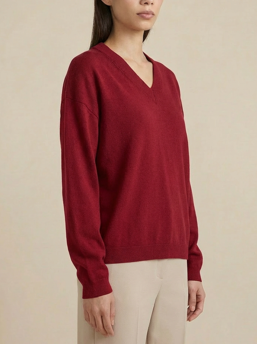 Elizabeth LS VNeck Sweater
